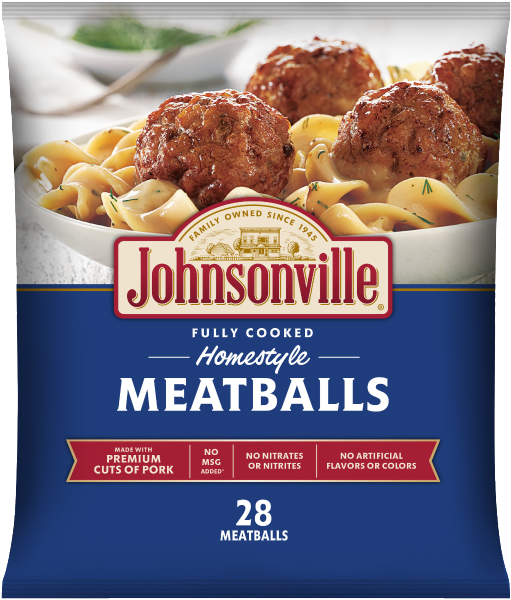 Johnsonville Meatballs, Homestyle - 24 Oz (600x600), Png Download