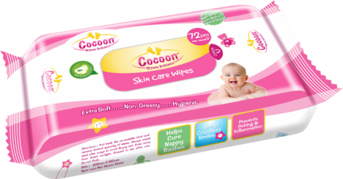 Cocoon Baby Wipes - Wet Wipe (500x262), Png Download