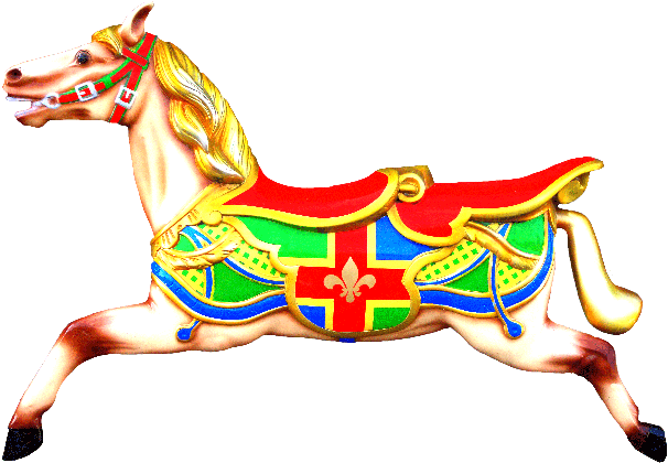 Carousel Horse Wall Display Lh - Horse (650x488), Png Download