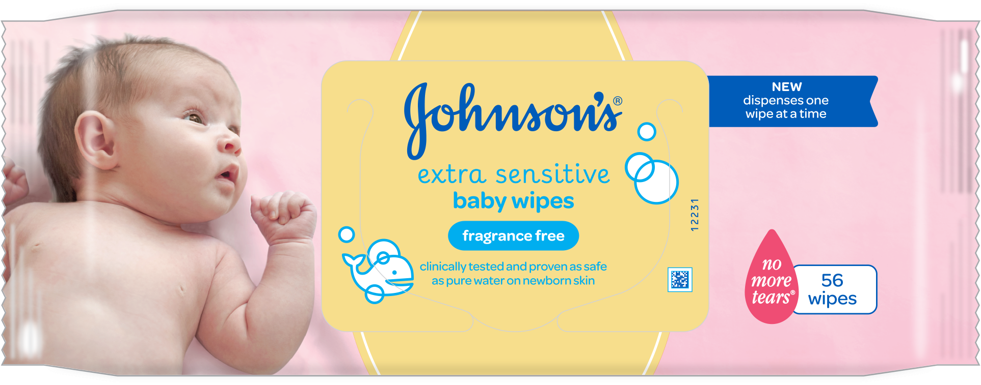 Download Johnson Baby Wipes Johnson's Extra Sensitive Baby Wipes