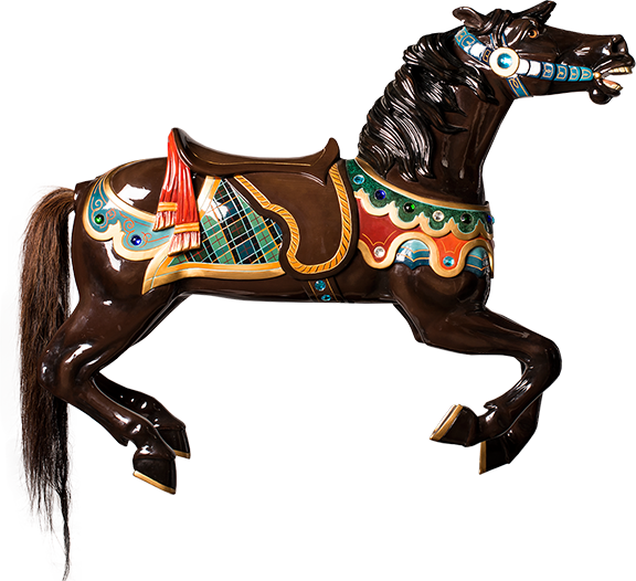 Middle Horse Image - Horse (576x526), Png Download