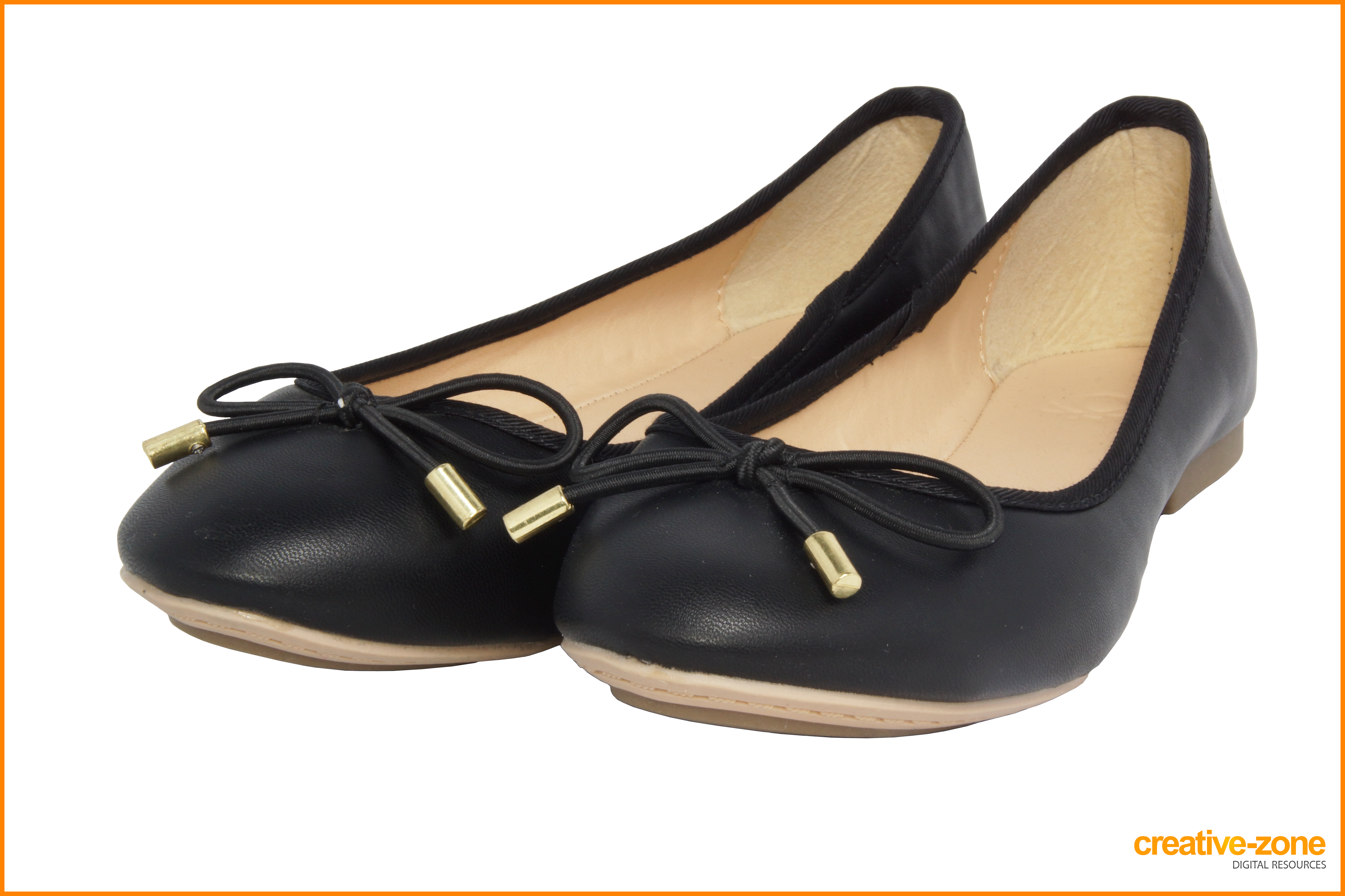 Black Womens Shoes, Transparent - Ballet Flat (6030x4020), Png Download