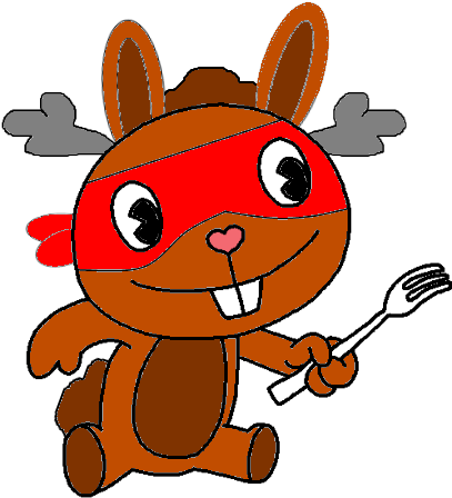 Food Theif - Cartoon (618x524), Png Download