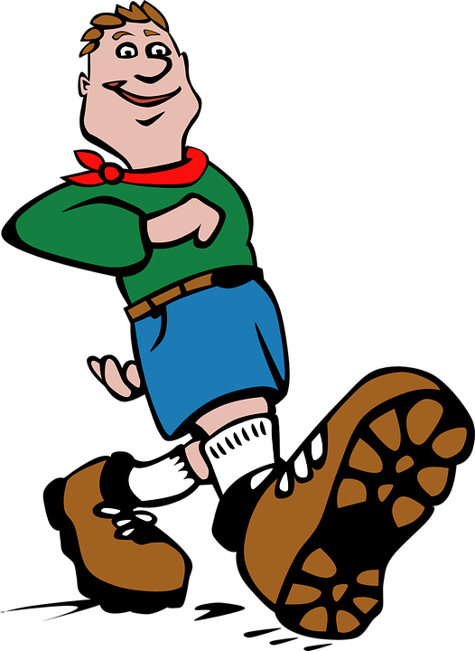 Boy Scout, Hiking, Walk, Walking, Hike, Stroll, Wander - Las Aventuras De Huckleberry Finn [book] (526x720), Png Download
