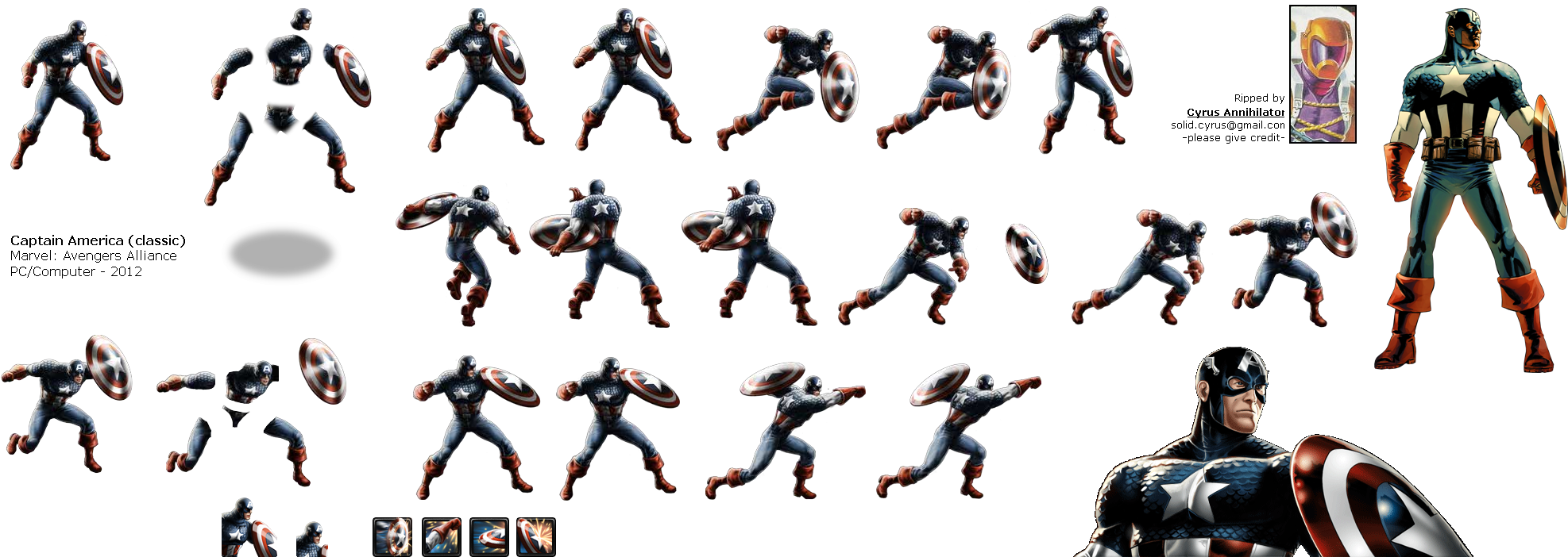 Click To View Full Size - Avenger Alliance Captain America (2006x728), Png Download