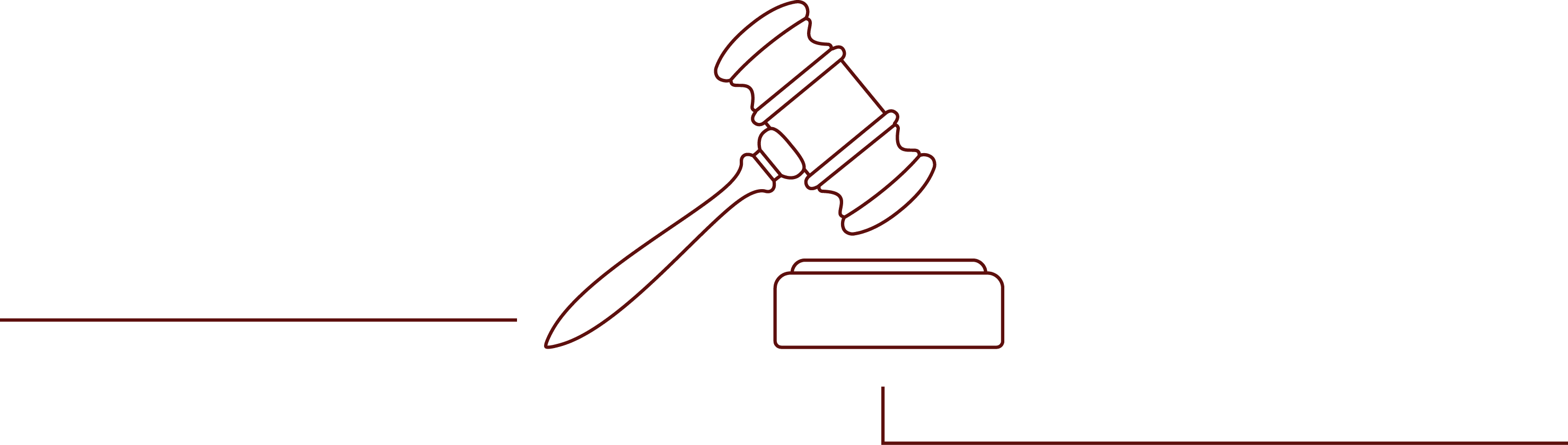 An Illustration Of A Gavel For “the Myth Of Originalism” (2957x840), Png Download