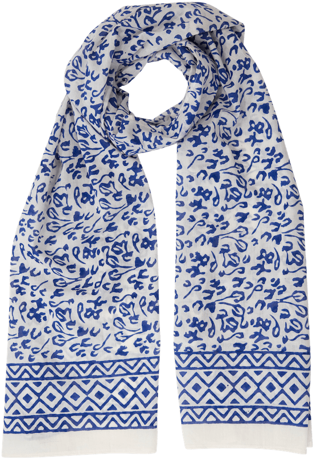 Bright Blue Abstract Scarf - Scarf (767x1000), Png Download