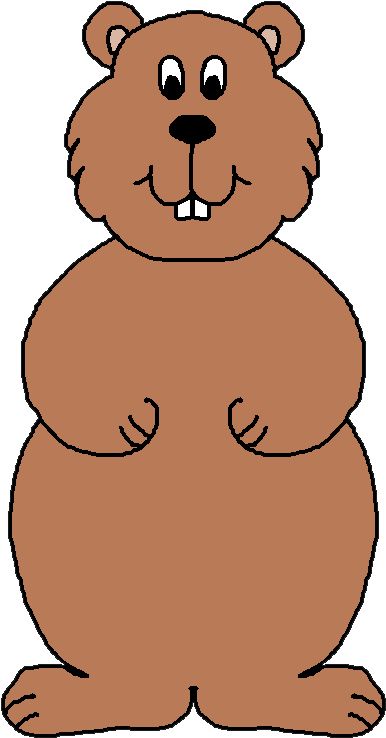 Groundhog Clipart (419x772), Png Download