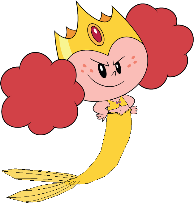 Princess Morbucks Mermaid - شخصيات فتيات القوة (627x654), Png Download