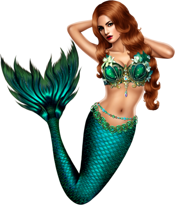 Mermaid (598x699), Png Download