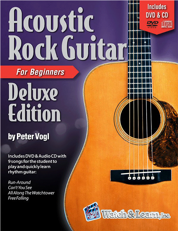 Watch & Learn Acoustic Rock Guitar Book - Acoustic Rock Guitar Deluxe Edition [book] (1000x1000), Png Download