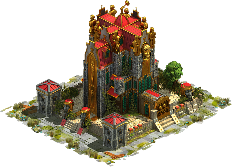 D Townhall Humans 02 Cropped - Elvenar Humans Main Hall (800x576), Png Download