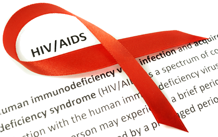 April 10 Is National Youth Hiv & Aids Awareness Day - Hiv Aids Awareness Ribbon (450x300), Png Download
