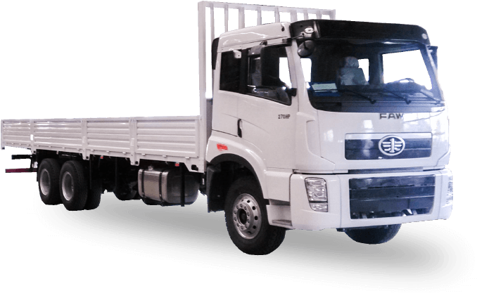 10-wheeler Cargo Truck Faw270r10 270hp, - Truck (1105x513), Png Download