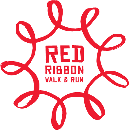 Red Ribbon Walk & Run - Red Ribbon Walk And Run (470x454), Png Download