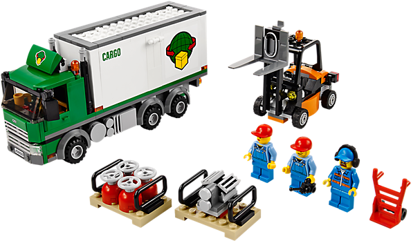 Cargo Truck - Lego Cargo Truck (600x450), Png Download
