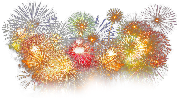 Feu D Artifice - Feu D Artifice Png (652x353), Png Download