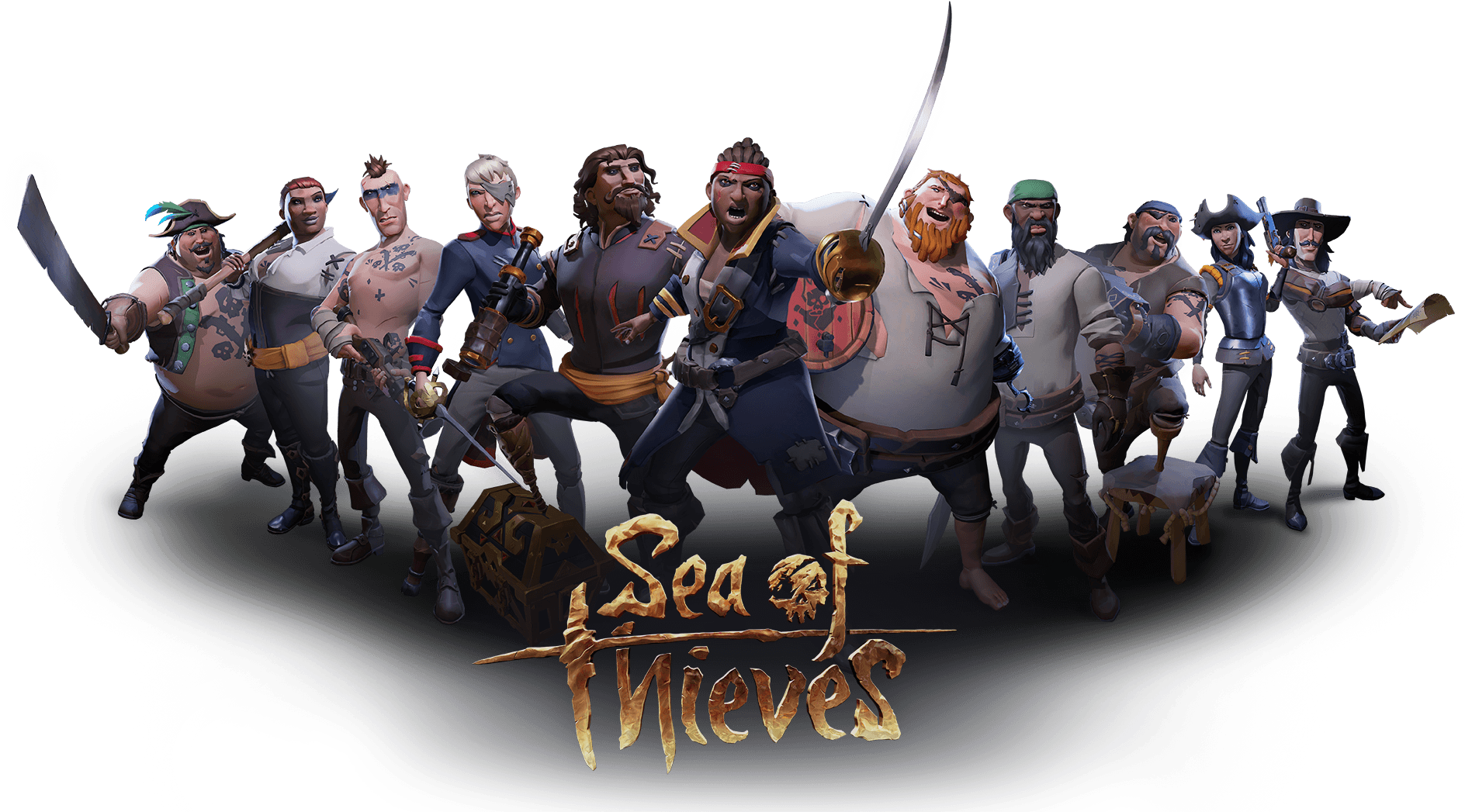 Sea Of Thieves Is A Shared World Pirate Adventure For - Sea Of Thieves Pirates (1920x1080), Png Download