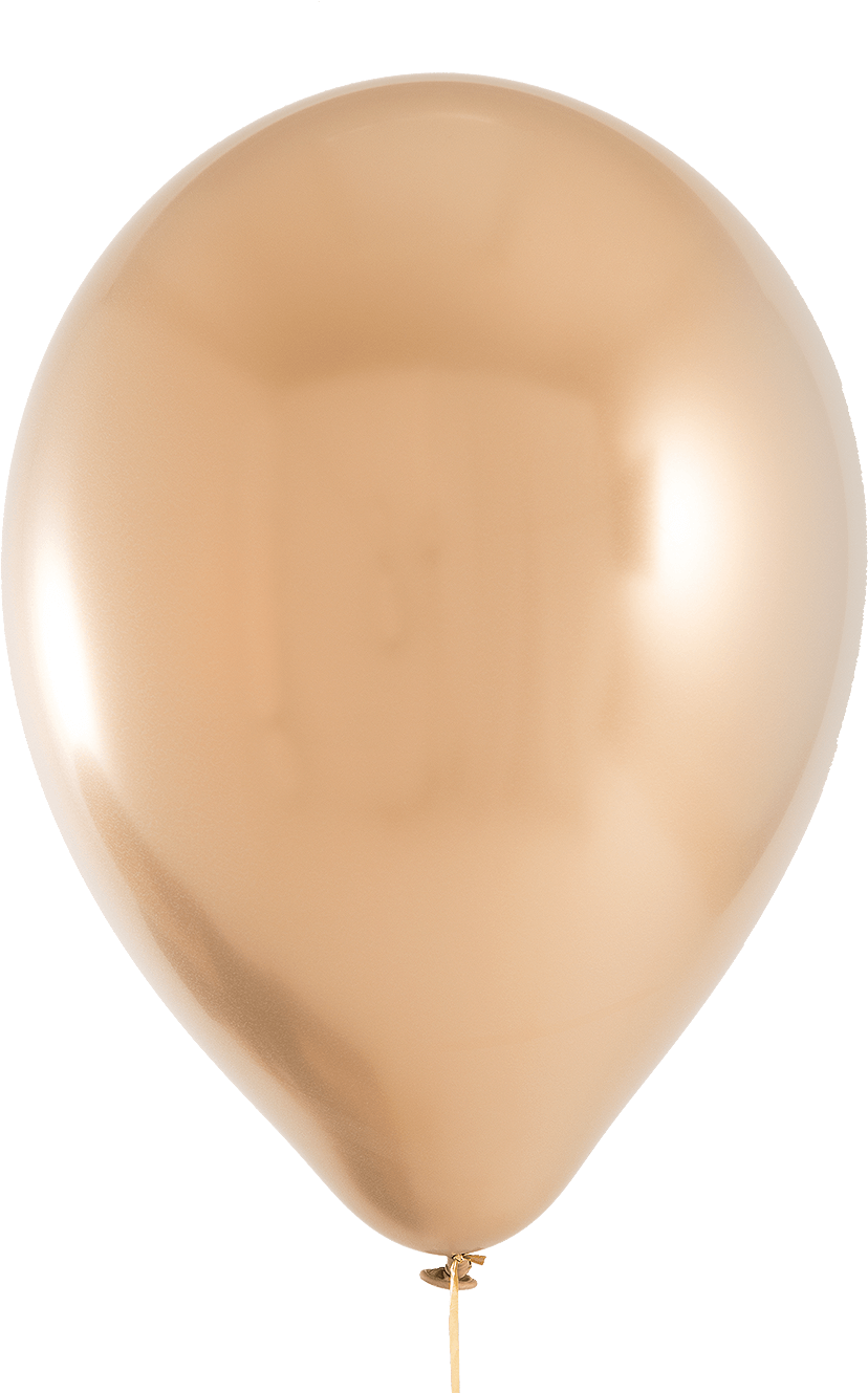 11" Chrome Gold Balloon - Qualatex Chrome Latex Balloons (1400x1400), Png Download