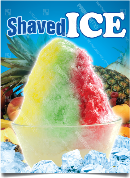 Dn-037 Shaved Ice Poster - Printbyme (600x600), Png Download