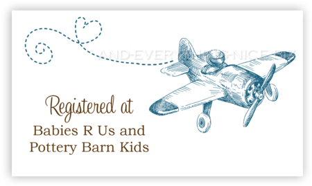 Vintage Airplane • Favor Tags Or Registry Cards - Thank You Airplane Gif (480x300), Png Download