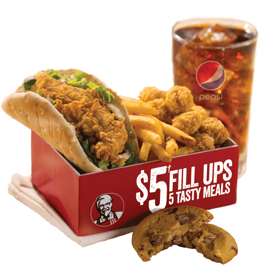 Kfc 5 Dollar Fill Up Canada (600x600), Png Download