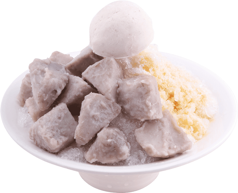 Taro Milk Shaved Ice-shaved Ice - Coconut Candy (800x800), Png Download
