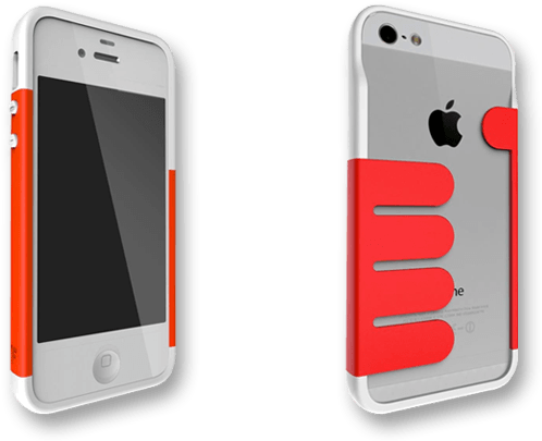 Red-white Handhold Iphone 5 Wallet Cases By Felix - Mobile Phone (720x424), Png Download