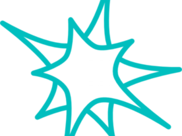 Starburst Clipart Teal - Circle (640x480), Png Download