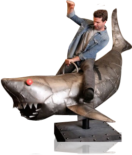 Mechanical Shark - Los Angeles Party Works (500x333), Png Download