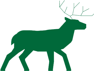 Deer Safari - Vector Graphics (425x344), Png Download