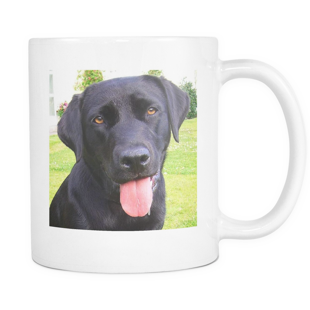 Black Labrador Retriever Mug - Black Lab Mix With Rottweiler (1024x1024), Png Download