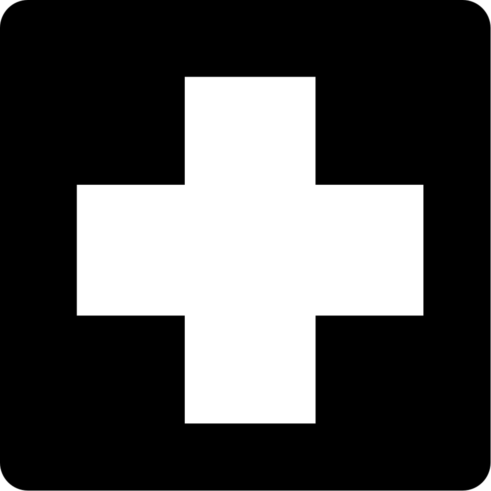 Using The Plus Sign Comments - First Aid Icon White (981x981), Png Download