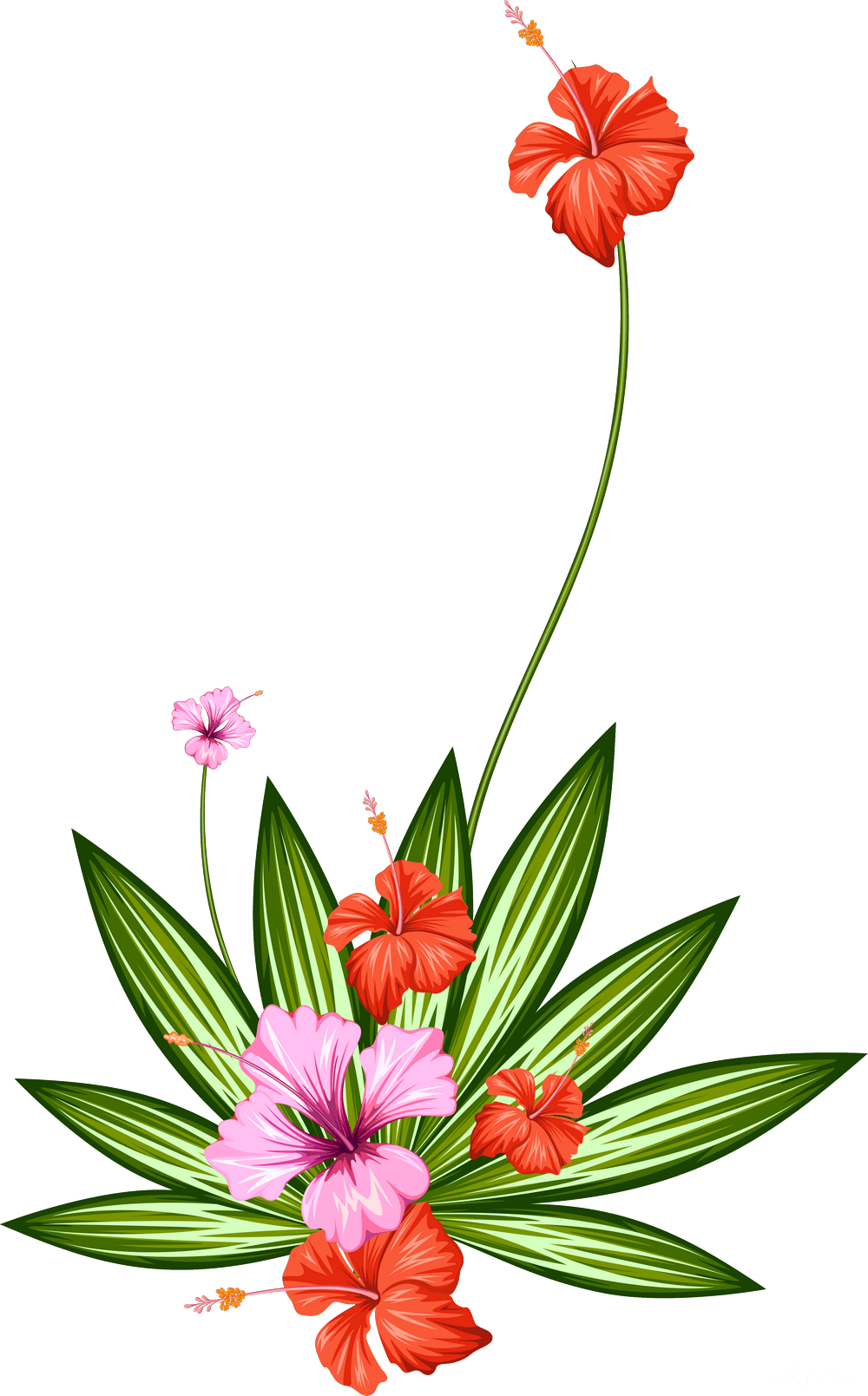 Рисованные Цветы Png Клипарт Beautiful Flowers - Png Клипарт Цветы Картинки Нарисованные (1000x1609), Png Download