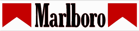 Marlboro Black And White Logo (480x360), Png Download