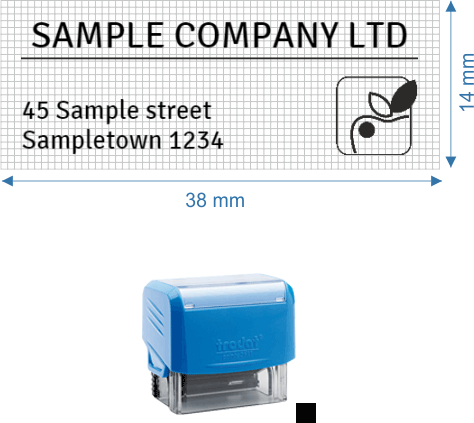 Self-inking Stamp Printer Trodat Printy - Trodat 3911 Kaşe Siyah Gövde,siyah Keçe (474x423), Png Download