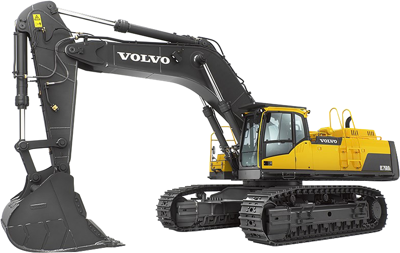 Volvo Ec750d Crawler Excavator - Volvo Excavator (908x604), Png Download