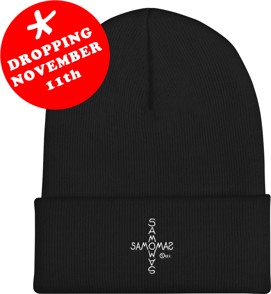 Cross Limited Edition Premium Black Beanie Hand Crafted - Embroidered Beanie Black (1000x1000), Png Download