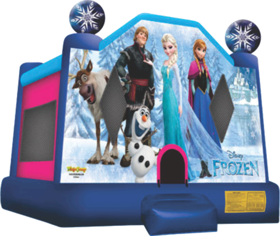 Disney Frozen Bounce House - Frozen Jump House (569x480), Png Download