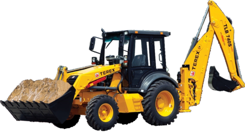 Terex Tlb740s Backhoe Loader - Terex Backhoe Loader India (500x270), Png Download