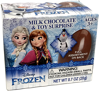 Disney Frozen Finders Keepers Milk Chocolate & Toy - Nassau Candy Frozen Chocolate Surprise - 6ct (500x500), Png Download