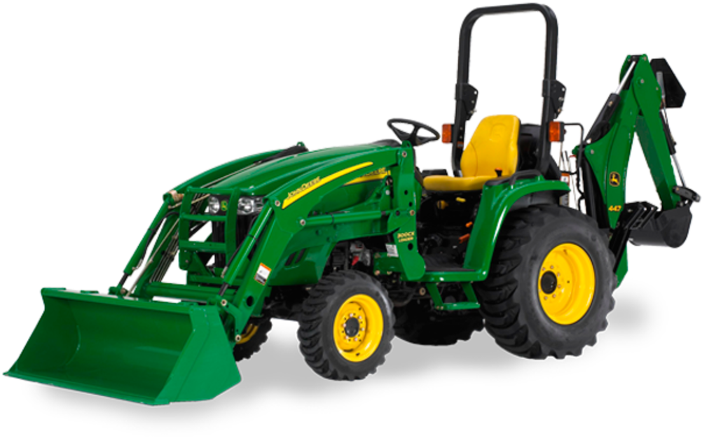 John Deere Excavator Tractor (642x462), Png Download