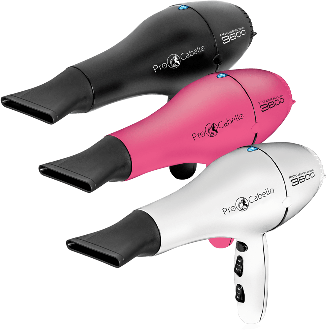 Procabello Professional Hair Blow Dryer (white) (1104x1104), Png Download