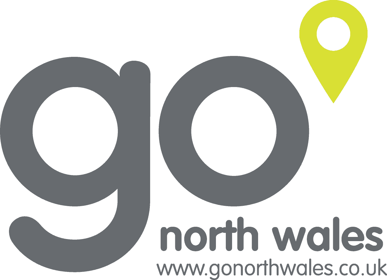 Grey Go North Wales Logo Png - Go North Wales Png Logo (1294x936), Png Download