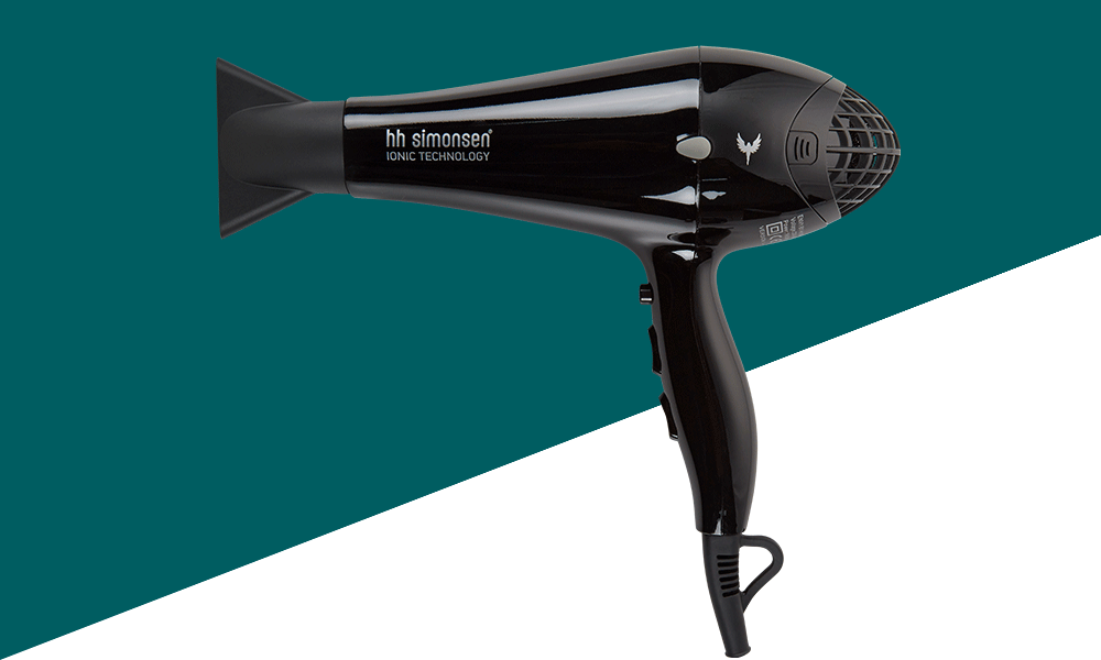 Envy Dryer - Hh Simonsen Envy Hair Dryer Wet Brush Black (1000x600), Png Download