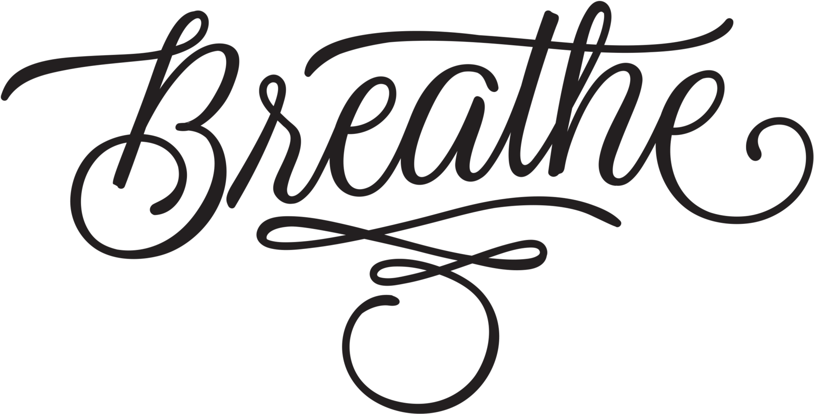 Next Slide - Breathe Typography (2048x2048), Png Download