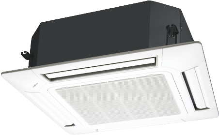 4-way Flow Series Comfort For Large Room - Fujitsu Cassette (584x337), Png Download