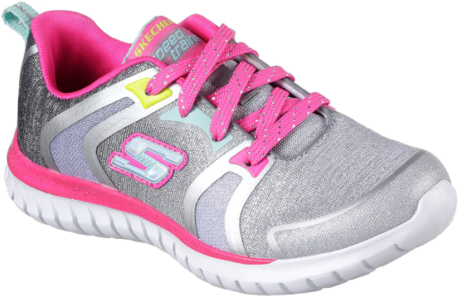 Girls' Skechers Speed Trainer Shoes, Size 5.5 M (700x700), Png Download