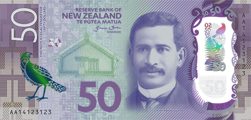 100 Dollar - New Zealand Currency 2018 (500x240), Png Download