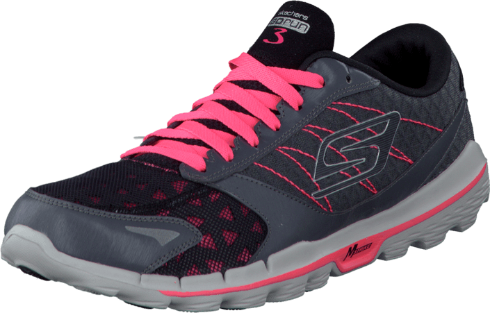 Skechers Women Gorun 3 Carcoal/hot Pink Women-m89sq - Running Shoe (705x451), Png Download